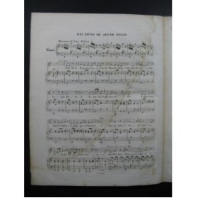 PUGET Loïsa Mes Rêves de Jeunes Filles Chant Piano ca1830