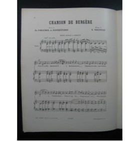 SALVAYRE Georges Chanson de Bergère Chant Piano