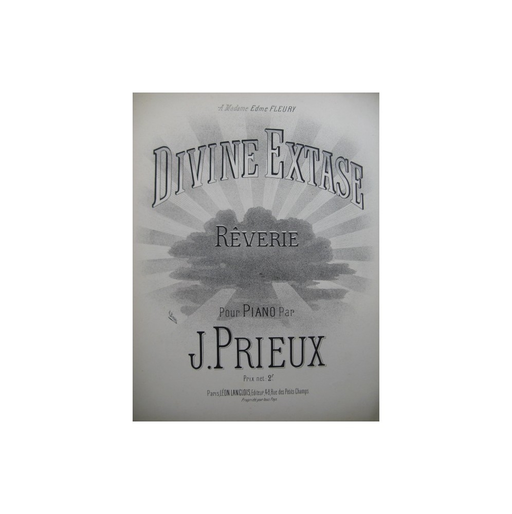 PRIEUX Julie Divine Extase Piano