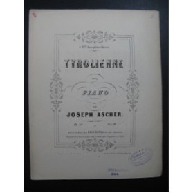 ASCHER Joseph Tyrolienne Piano