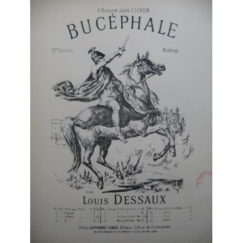 DESSAUX Louis Bucéphale Piano