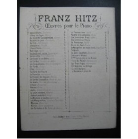 HITZ Franz Les Bois Sont Verts Piano