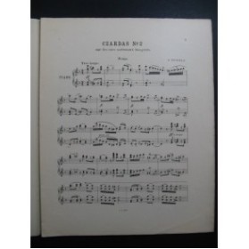 MICHIELS Gustave Czardas No 2 Piano 4 mains 1903
