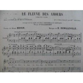DEMILLEVILLE O. Le Fleuve des Amours Chant Piano
