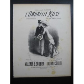 COLLIN Lucien L'Ombrelle Rose Chant Piano ca1880