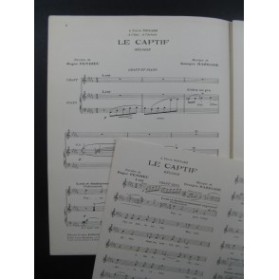 RAZIGADE Georges Le Captif Chant Piano 1942