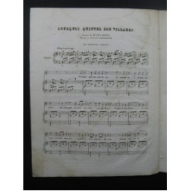 DE BEAUPLAN Amédée Pourquoi quitter son village Piano Chant 1834﻿