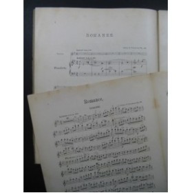 SVENDSEN Johann Romanze Violon Piano ca1900