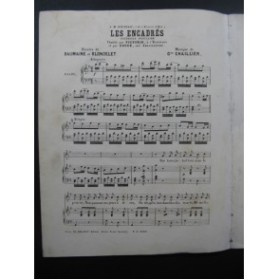 CHAILLIER Gustave Les Encadrés Chant Piano ca1880