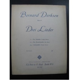 DERKSEN Bernard Liebeständelei Chant Piano 1940