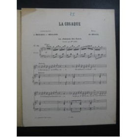 HERVÉ La Cosaque La Chanson des Jones Chant Piano ca1885