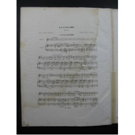 BOURGES Maurice La Cascade Chant Piano 1842