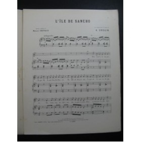 CHEVAIS Maurice L'Ile de Sancho Chant avec Gestes Chant Piano 1910