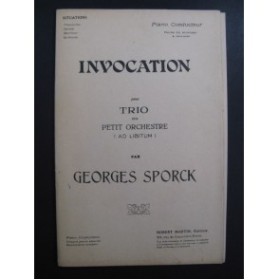 SPORCK Georges Invocation Orchestre