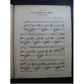 GRANDJEAN André La Tristesse de Bilitis Orchestre 1919