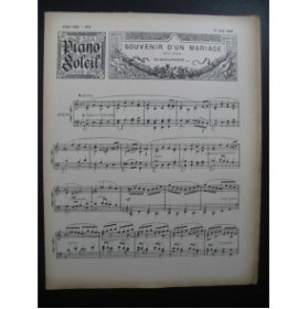 Piano Soleil No 8 Ch. Gounod L. Porte Piano 1898