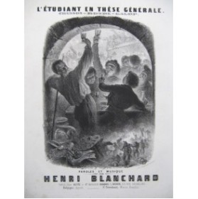 BLANCHARD Henri L'étudiant en Thèse Générale Chant Piano 1858
