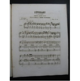 BLANCHARD Henri L'étudiant en Thèse Générale Chant Piano 1858