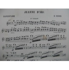 VERDI Giuseppe Jeanne d'Arc Ouverture Orchestre ca1885