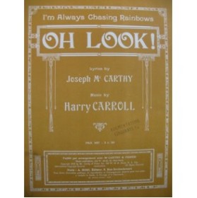 CARROLL Harry Oh Look ! Chant Piano 1918