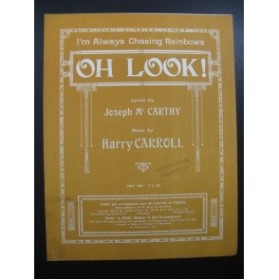 CARROLL Harry Oh Look ! Chant Piano 1918