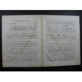 MASINI F. Le Langage des Fleurs Chant Piano ca1835