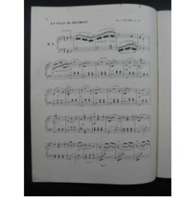 BEYER Ferdinand La Fille du Régiment Donizetti Fantaisie Piano XIXe