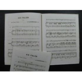 SCHWENKE Ch. Air Italien Violon Piano ca1870
