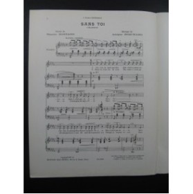BORCHARD Adolphe Sans Toi Chant Piano 1937
