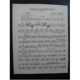 VERDI Giuseppe Nabuchodonosor Ouverture Orchestre ca1904