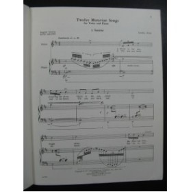 HUSA Karel Twelve Moravian Songs Chant Piano 1977