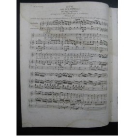 GUGLIELMI P. A. Duo dei Due Gemelli Chant Piano ca1810