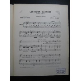 DUHEM Émile Les Deux Savants Chant Piano XIXe