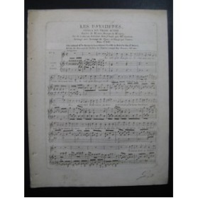 CATEL Ch. S. Les Bayadères No 8 Chant Piano ou Harpe ca1810