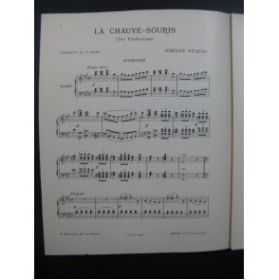 STRAUSS Johann La Chauve-Souris Ouverture Orchestre ca1905