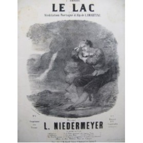 NIEDERMEYER L. Le Lac Chant Piano XIXe
