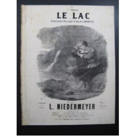 NIEDERMEYER L. Le Lac Chant Piano XIXe