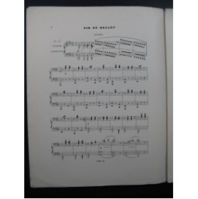 LAVIGNAC Albert Air de Ballet Piano 4 mains ca1885