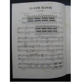 HERZ Jacques La Dame Blanche Boieldieu Ouverture Piano 4 mains XIXe