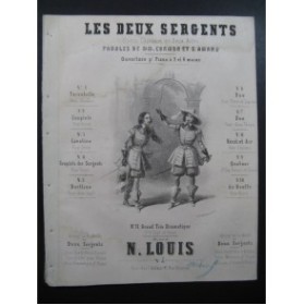 LOUIS N. Les Deux Sergents No 4 Piano Chant XIXe