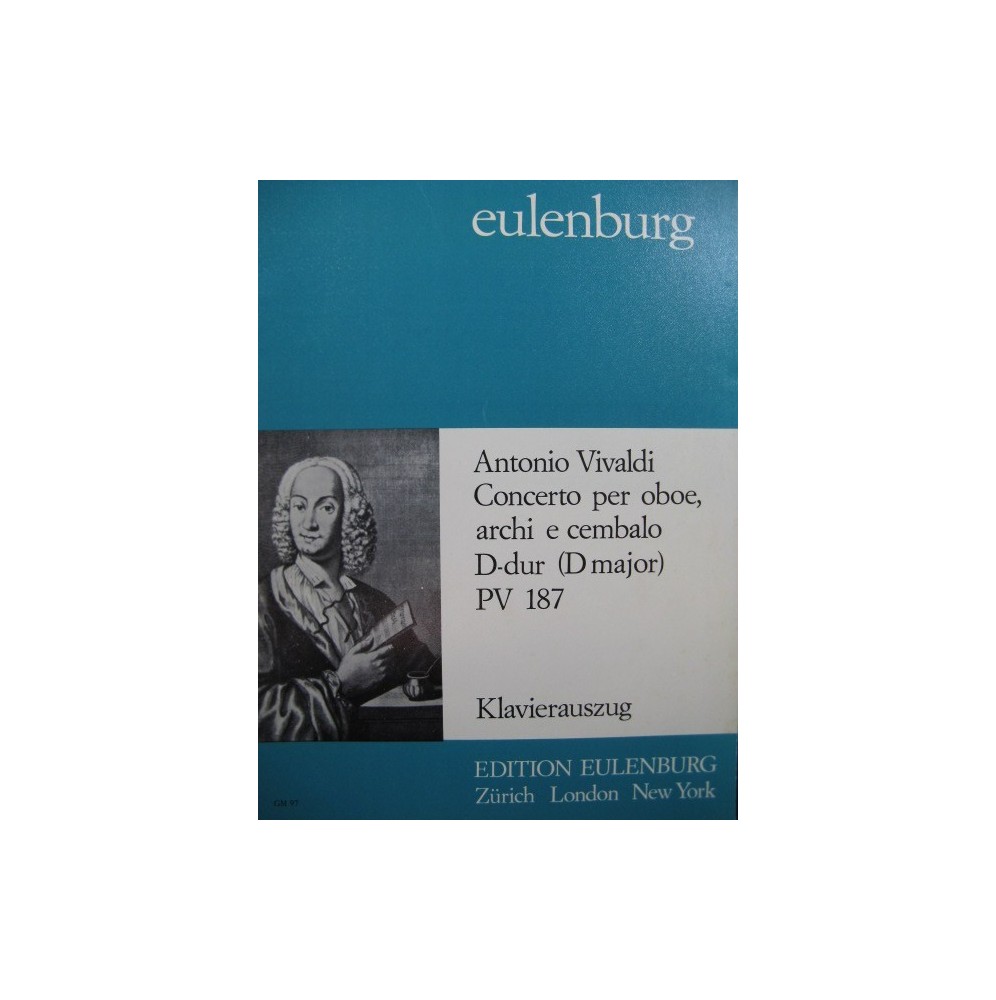 VIVALDI Antonio Concerto D dur Hautbois Piano 1972