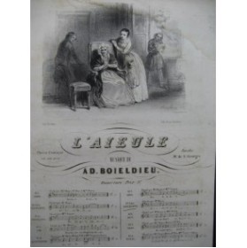 BOIELDIEU Adrien L'aieule No 5 Opéra Chant Piano ca1830