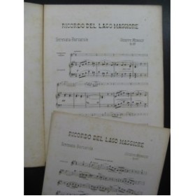 MENOZZI Giuseppe Ricordo del Lago Maggiore Piano Violon ou Mandoline 1883