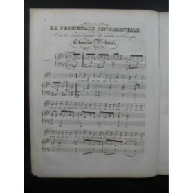 PLANTADE Charles La Promenade du Dimanche Chant Piano ca1830