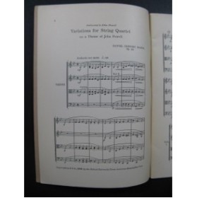 MASON Daniel Gregory Variations for String Quartet 1928