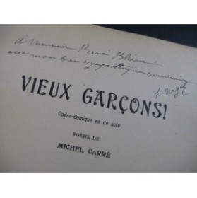 URGEL Louis Vieux Garçons Opera Dédicace Chant Piano 1931