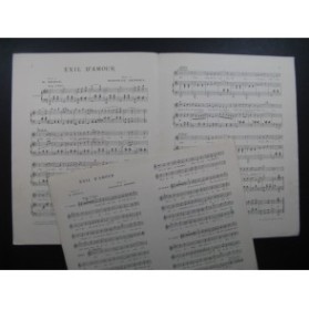 DEPRET Maurice Exil d'Amour Valse Chant Piano 1901