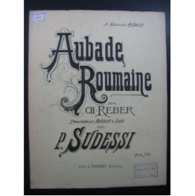 REBER Ch. Aubade Roumaine Piano Mandoline ca1900