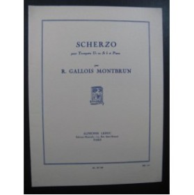 GALLOIS MONTBRUN Raymond Scherzo Piano Trompette