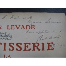 LEVADÉ Charles La Rôtisserie de la Reine Pédauque Dédicace Chant Piano 1920